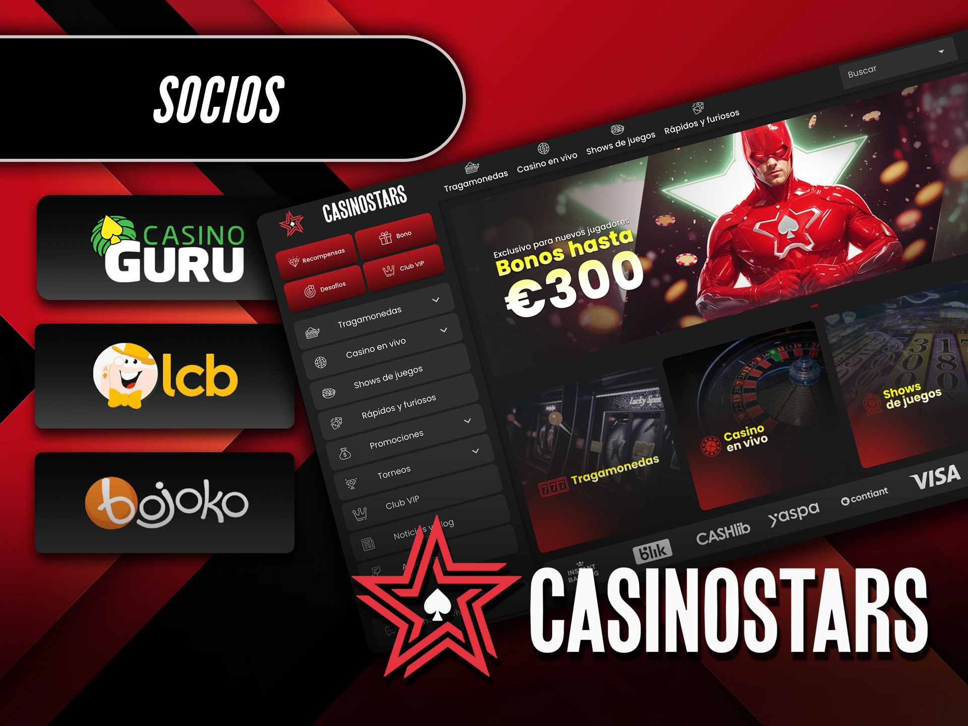 Únete como socio de Casinostars y accede a beneficios exclusivos.