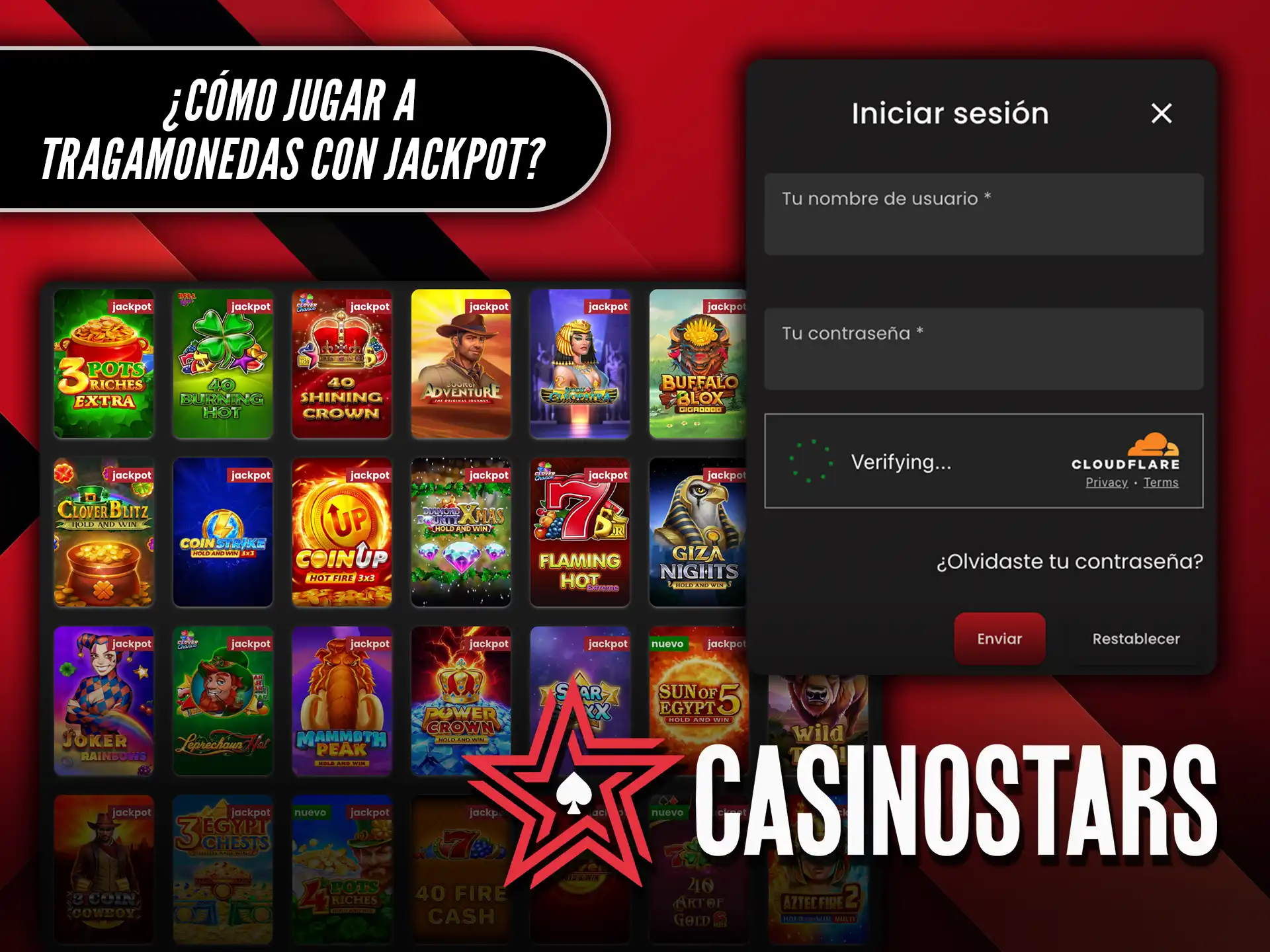 Aprende cómo jugar a las Tragamonedas con Jackpot y gana el gran premio hoy mismo en Casino Stars.