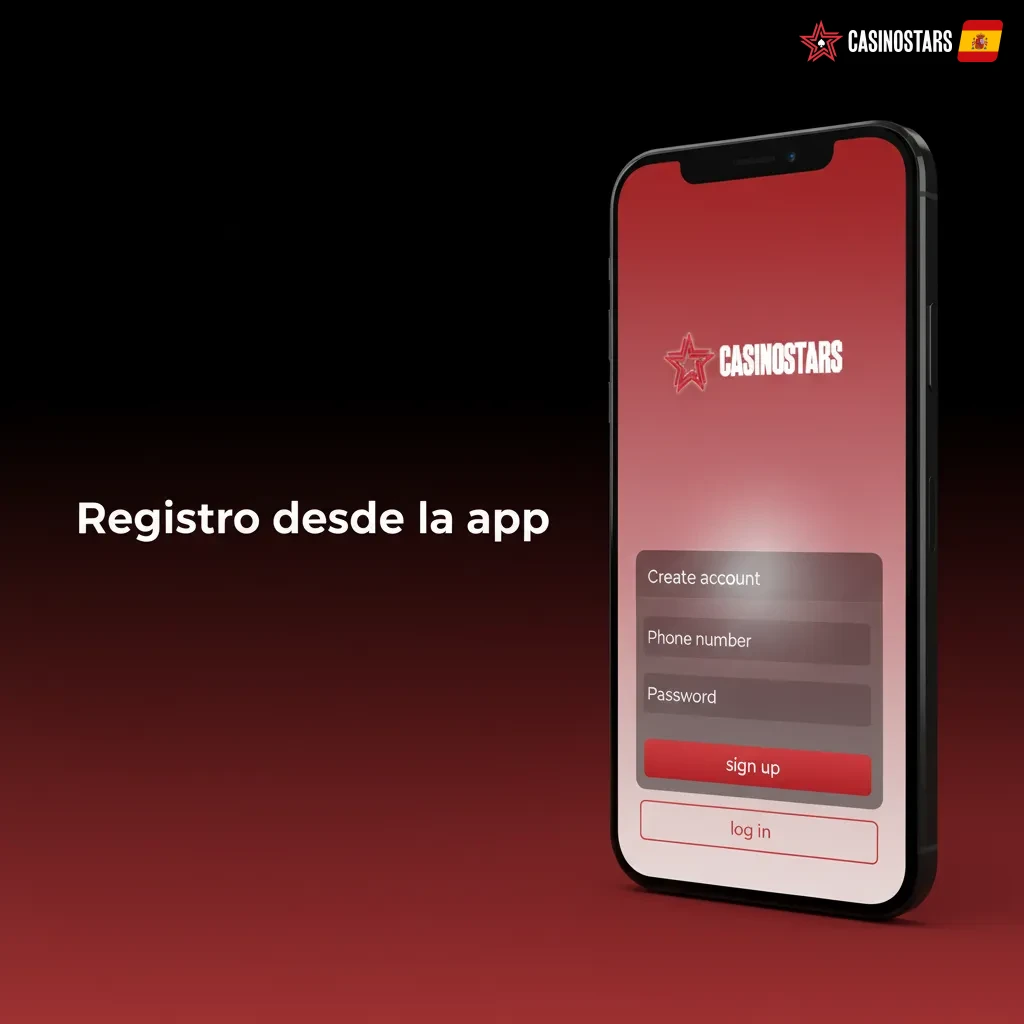 Pantalla de registro en la app con pasos: cuenta, verificación DNI/NIE y selfie, límites, pago, confirmar email y móvil.