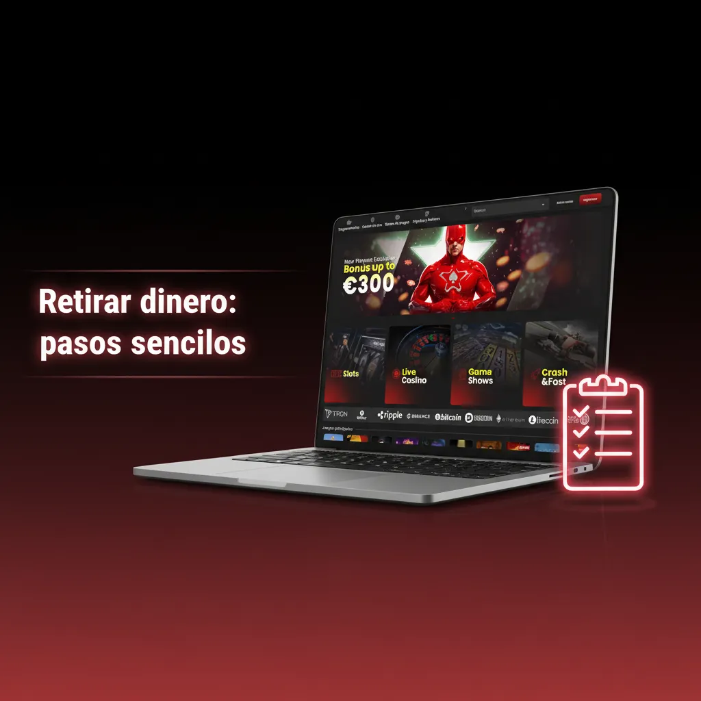 Infografía: retiradas. Ve a Retiradas, elige método verificado, ingresa importe, confirma y revisa Historial.